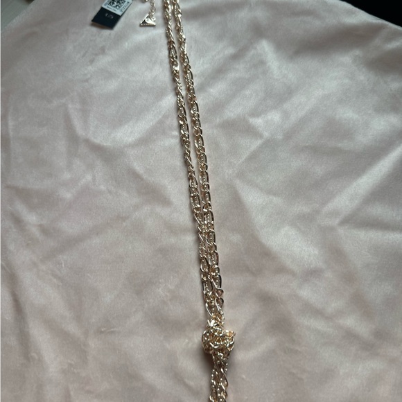 NWT Guess Gold and Silver Tassel Necklace - Picture 14 of 16